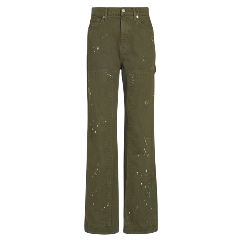VERONICA BEARD 27 Dylan High-Rise Splattered Paint Straight Jeans Women’s